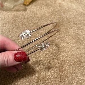 Silver Crystal arm cuff